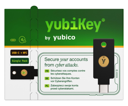 Klucz sprzętowy Yubico Yubikey 5C NFC - Retail 1 Pack
